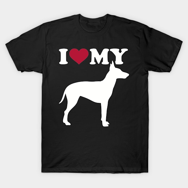 I love my Manchester Terrier T-Shirt by Designzz